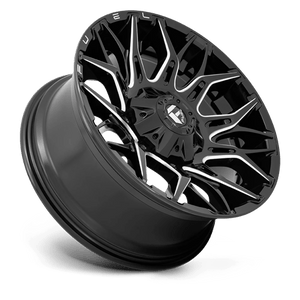 Fuel Offroad D769 TWITCH Glossy Black Milled 22x12 -44 6x135|6x139.7mm 106.1mm - Wheelwiz