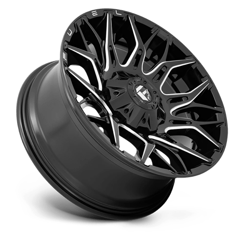 Fuel Offroad D769 TWITCH Glossy Black Milled 20x10 -18 8x165.1mm 125.1mm - Wheelwiz