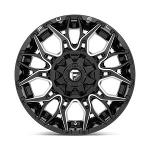 Fuel Offroad D769 TWITCH Glossy Black Milled 22x12 -44 6x135|6x139.7mm 106.1mm - Wheelwiz