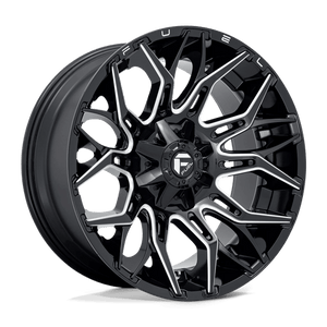 Fuel Offroad D769 TWITCH Glossy Black Milled 22x10 -18 8x180mm 124.2mm - Wheelwiz