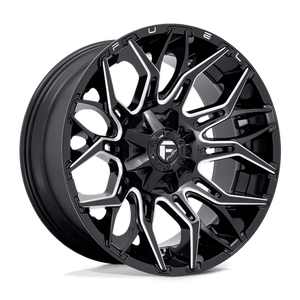 Fuel Offroad D769 TWITCH Glossy Black Milled 22x10 -18 8x170mm 125.1mm - Wheelwiz