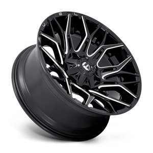 Fuel Offroad D769 TWITCH Glossy Black Milled 22x10 -18 8x165.1mm 125.1mm - Wheelwiz