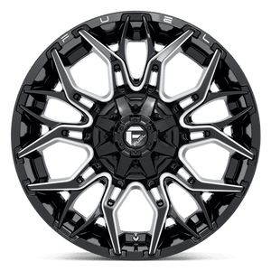 Fuel Offroad D769 TWITCH Glossy Black Milled 22x10 -18 8x170mm 125.1mm - Wheelwiz