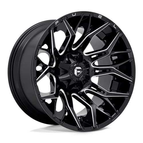 Fuel Offroad D769 TWITCH Glossy Black Milled 22x12 -44 8x165.1mm 125.1mm