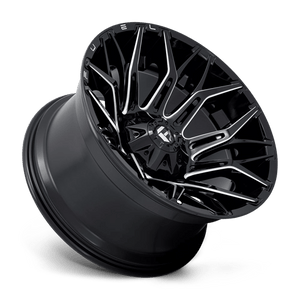 Fuel Offroad D769 TWITCH Glossy Black Milled 22x12 -44 8x180mm 124.2mm - Wheelwiz