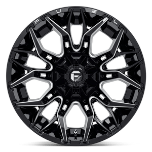 Fuel Offroad D769 TWITCH Glossy Black Milled 22x12 -44 8x165.1mm 125.1mm