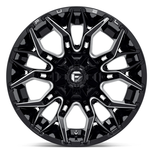Fuel Offroad D769 TWITCH Glossy Black Milled 22x12 -44 8x170mm 125.1mm - Wheelwiz