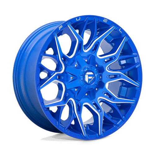 Fuel Offroad D770 TWITCH Anodized Blue Milled 20x10 -18 8x180mm 124.2mm - Wheelwiz