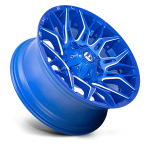 Fuel Offroad D770 TWITCH Anodized Blue Milled 22x10 -18 6x135|6x139.7mm 106.1mm - Wheelwiz