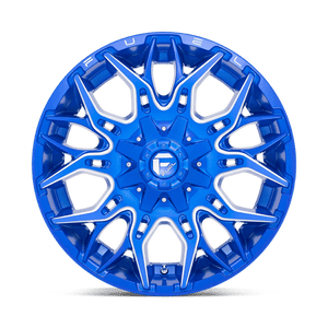 Fuel Offroad D770 TWITCH Anodized Blue Milled 20x10 -18 8x165.1mm 125.1mm - Wheelwiz