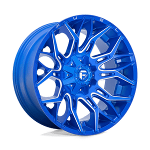 Fuel Offroad D770 TWITCH Anodized Blue Milled 22x10 -18 8x170mm 125.1mm - Wheelwiz