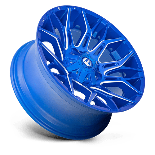 Fuel Offroad D770 TWITCH Anodized Blue Milled 22x10 -18 8x170mm 125.1mm - Wheelwiz