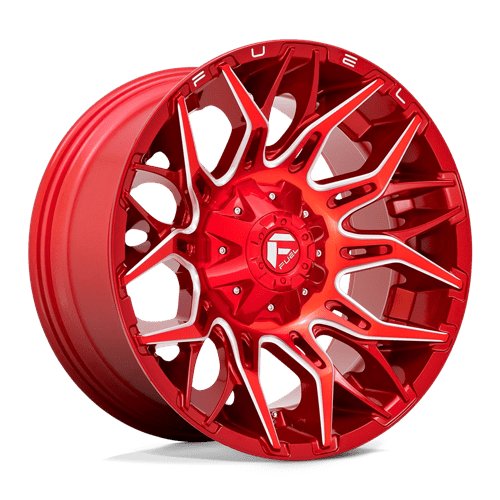 Fuel Offroad D771 TWITCH Candy Red Milled 20x10 -18 5x114.3|5x127mm 78.1mm - Wheelwiz