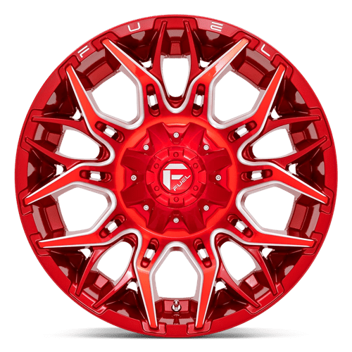 Fuel Offroad D771 TWITCH Candy Red Milled 20x10 -18 5x114.3|5x127mm 78.1mm - Wheelwiz