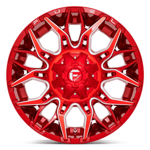 Fuel Offroad D771 TWITCH Candy Red Milled 20x10 -18 5x114.3|5x127mm 78.1mm - Wheelwiz