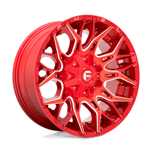Fuel Offroad D771 TWITCH Candy Red Milled 20x10 -18 8x180mm 124.2mm - Wheelwiz