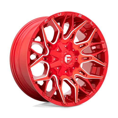 Fuel Offroad D771 TWITCH Candy Red Milled 20x9 +1 8x180mm 124.2mm - Wheelwiz