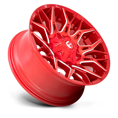 Fuel Offroad D771 TWITCH Candy Red Milled 22x12 -44 6x135|6x139.7mm 106.1mm - Wheelwiz