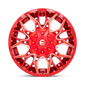 Fuel Offroad D771 TWITCH Candy Red Milled 22x12 -44 6x135|6x139.7mm 106.1mm - Wheelwiz