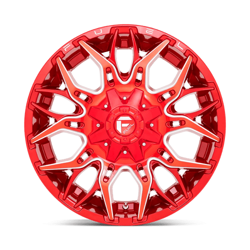 Fuel Offroad D771 TWITCH Candy Red Milled 22x10 -18 5x139.7|5x150mm 110.1mm - Wheelwiz