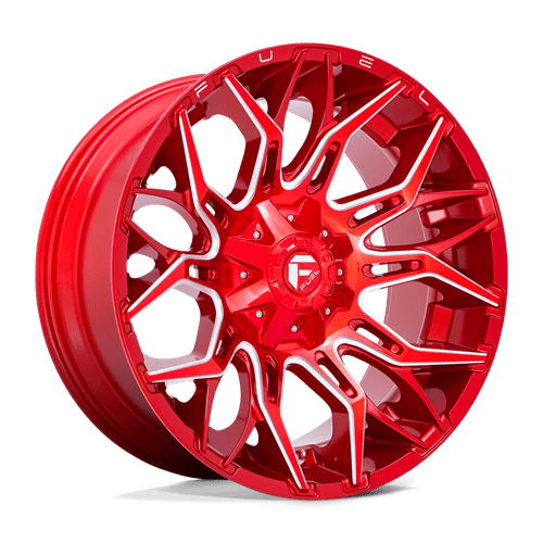 Fuel Offroad D771 TWITCH Candy Red Milled 22x10 -18 8x170mm 125.1mm - Wheelwiz