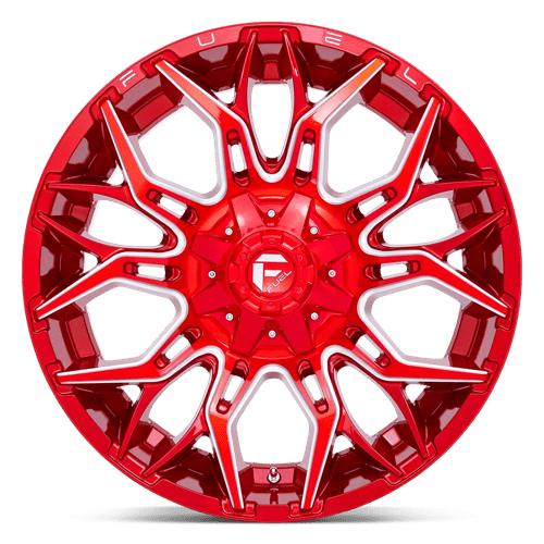 Fuel Offroad D771 TWITCH Candy Red Milled 22x10 -18 8x170mm 125.1mm - Wheelwiz