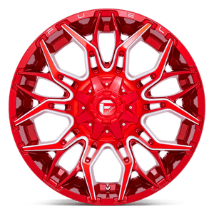 Fuel Offroad D771 TWITCH Candy Red Milled 22x10 -18 8x170mm 125.1mm - Wheelwiz