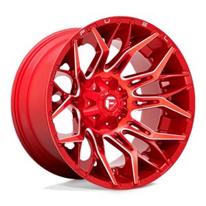 Fuel Offroad D771 TWITCH Candy Red Milled 22x12 -44 5x139.7|5x150mm 110.1mm - Wheelwiz