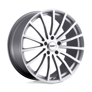 TSW MALLORY Silver W/ Mirror Cut Face 20x10 +25 5x114.3mm 76.1mm