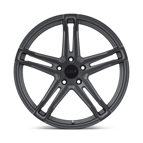 TSW MECHANICA Matte Gunmetal W/ M-black Face 20x8.5 +40 5x114.3mm 76.1mm