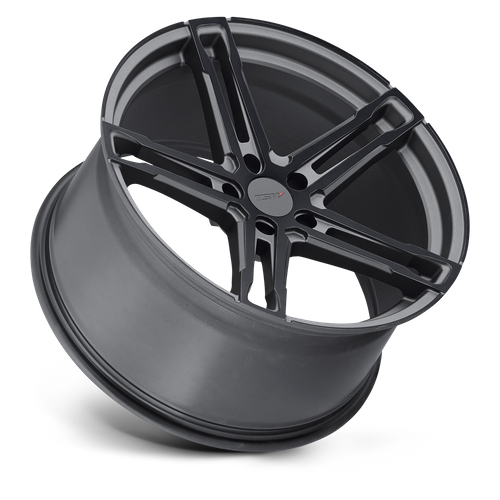 TSW MECHANICA Matte Gunmetal W/ M-black Face 20x8.5 +40 5x114.3mm 76.1mm