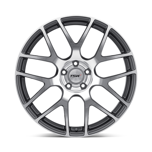 TSW NURBURGRING Gunmetal W/ Mirror Cut Face 21x10.5 +50 5x114.3mm 76.1mm