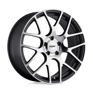 TSW NURBURGRING Gunmetal W/ Mirror Cut Face 21x10.5 +50 5x114.3mm 76.1mm