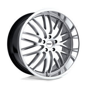 TSW SNETTERTON Hyper Silver W/ Mirror Cut Lip 17x8 +35 5x120mm 76.1mm