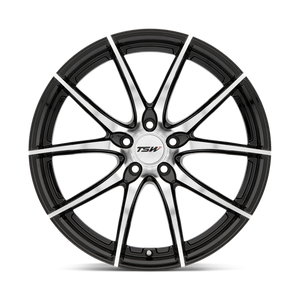 TSW SPRINT Gloss Black W/ Mirror Cut Face 19x8.5 +32 5x112mm 72.1mm - Wheelwiz