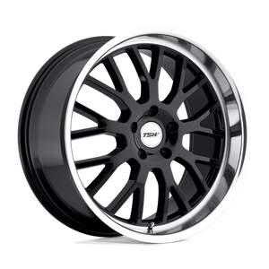 TSW TREMBLANT Gloss Black W/ Mirror Cut Lip 20x10 +25 5x120mm 76.1mm