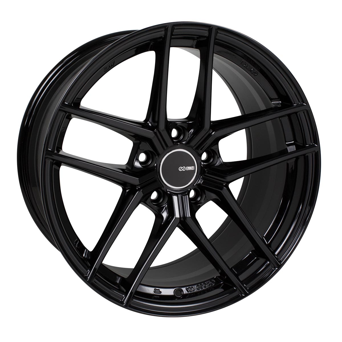 Enkei TY5 Gloss Black 18x8 +40 5x114.3mm 72.6mm - WheelWiz