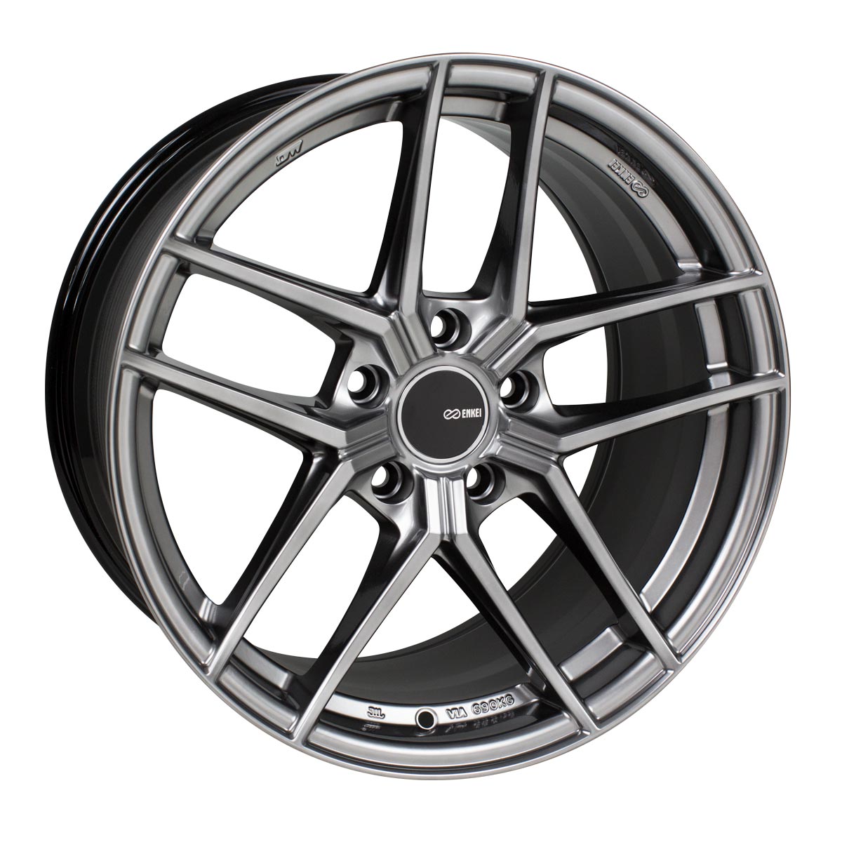 Enkei TY5 Hyper Silver 19x8 +45 5x112mm 72.6mm - WheelWiz