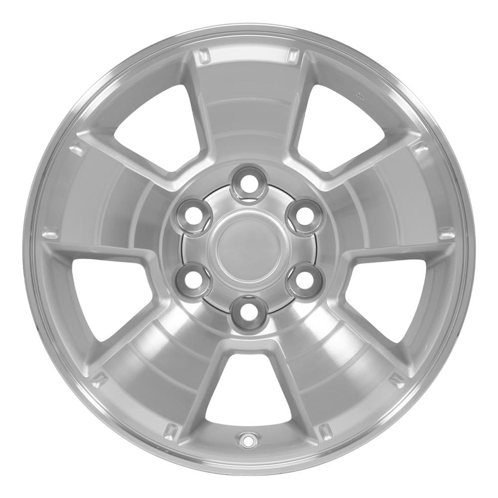 OE Wheels Replica TY09 Silver Machined 17x7.5 +30 6x139.7mm 106.1mm