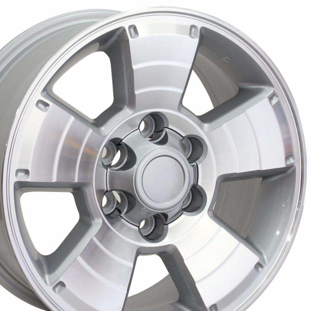 OE Wheels Replica TY09 Silver Machined 17x7.5 +30 6x139.7mm 106.1mm