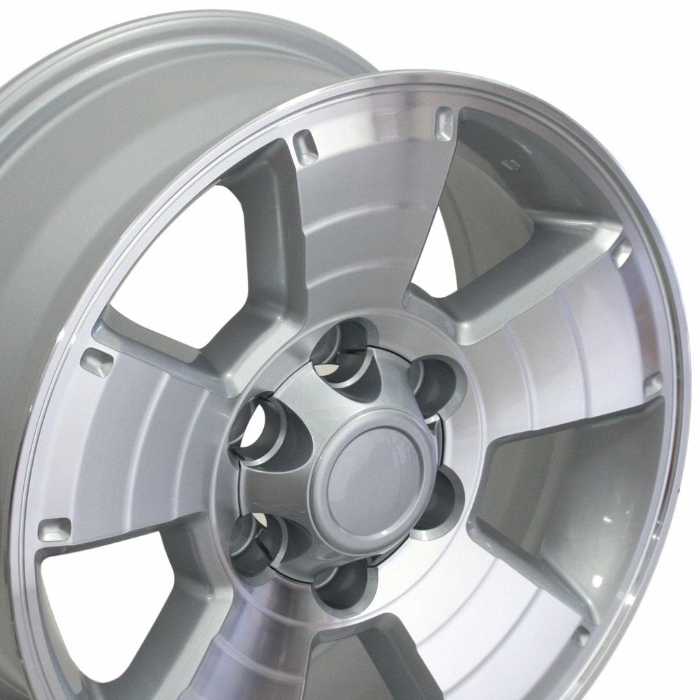 OE Wheels Replica TY09 Silver Machined 17x7.5 +30 6x139.7mm 106.1mm