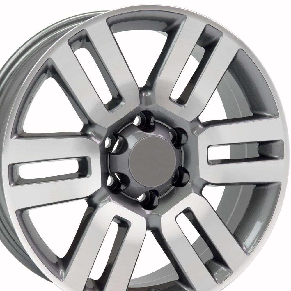 OE Wheels Replica TY10 Gunmetal Machined 20x7.0 +15 6x139.7mm 106.0mm