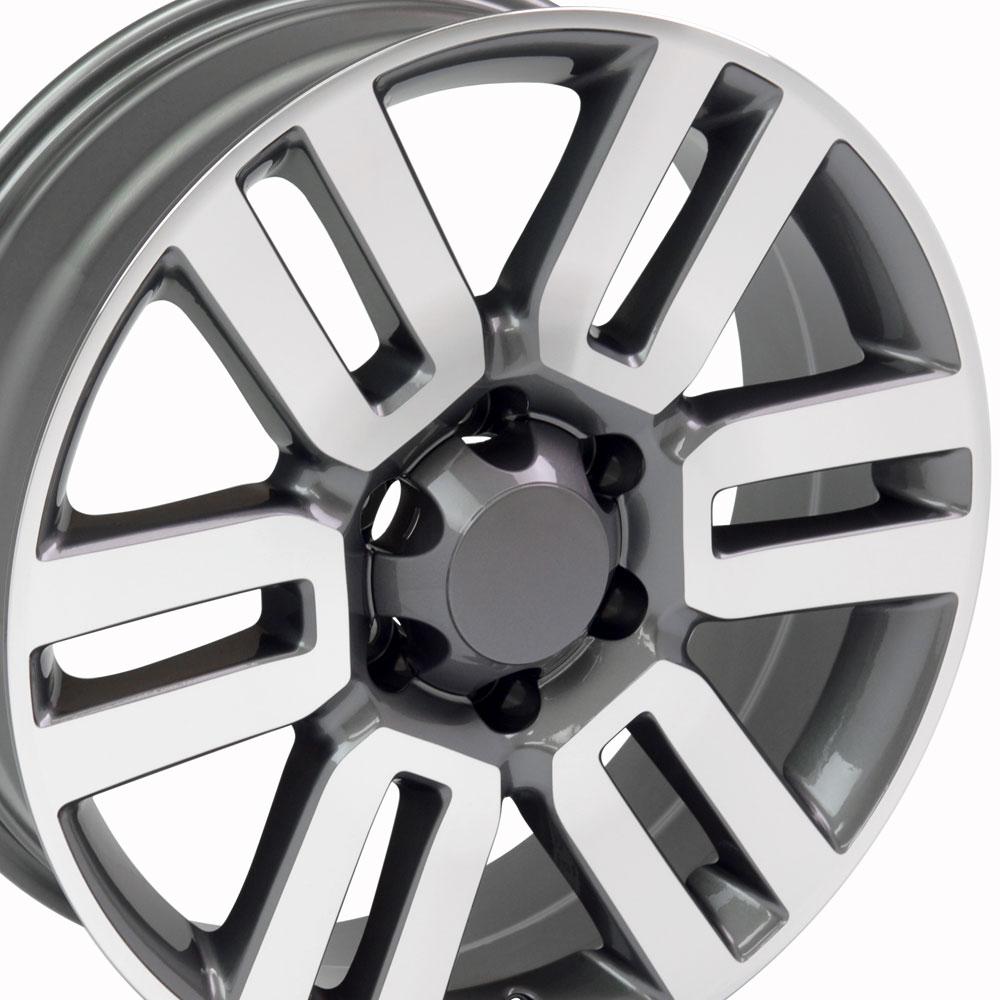 OE Wheels Replica TY10 Gunmetal Machined 20x7.0 +15 6x139.7mm 106.0mm - Wheelwiz