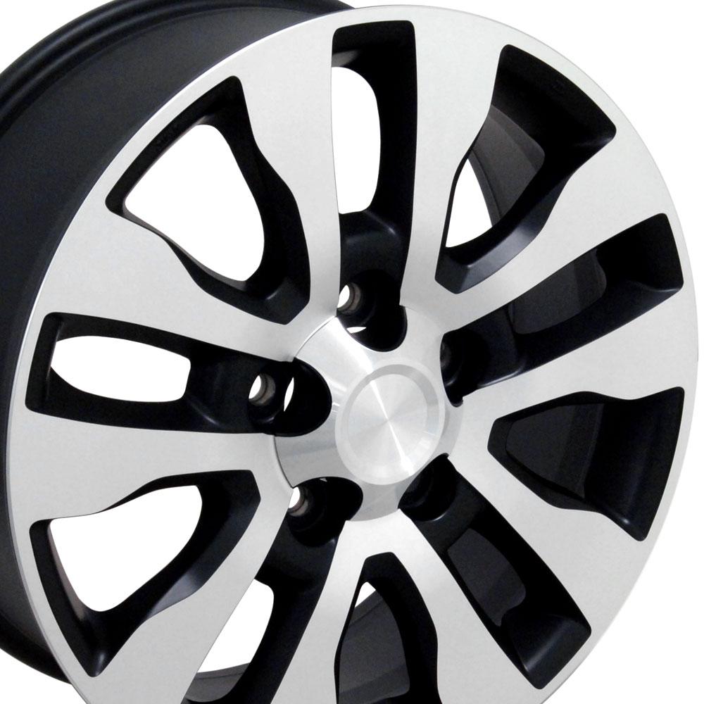 OE Wheels Replica TY11 Satin Black Machined 20x8.0 +60 5x150mm 110.0mm - Wheelwiz