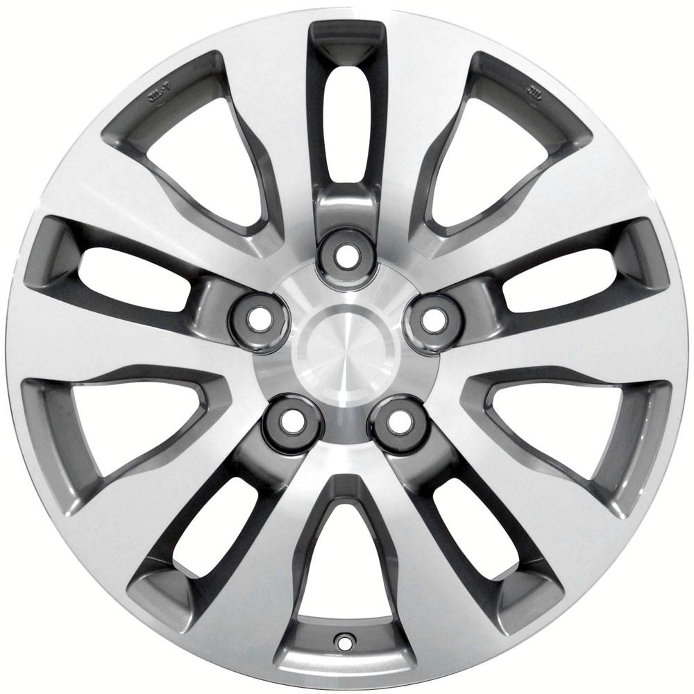 OE Wheels Replica TY11 Silver Machined 20x8.0 +60 5x150mm 110.0mm