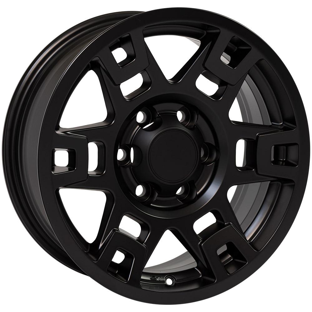 OE Wheels Replica TY16 Matte Black 17x7.0 +4 6x139.7mm 106.0mm - Wheelwiz