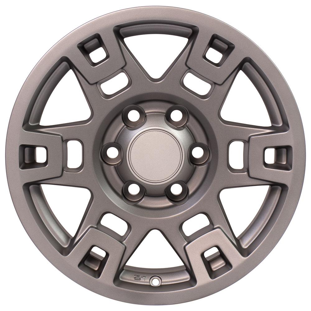 OE Wheels Replica TY16 Satin Graphite 17x7.0 +4 6x139.7mm 106.0mm - Wheelwiz