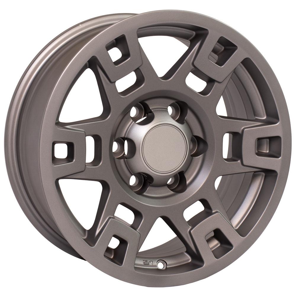 OE Wheels Replica TY16 Satin Graphite 17x7.0 +4 6x139.7mm 106.0mm - Wheelwiz