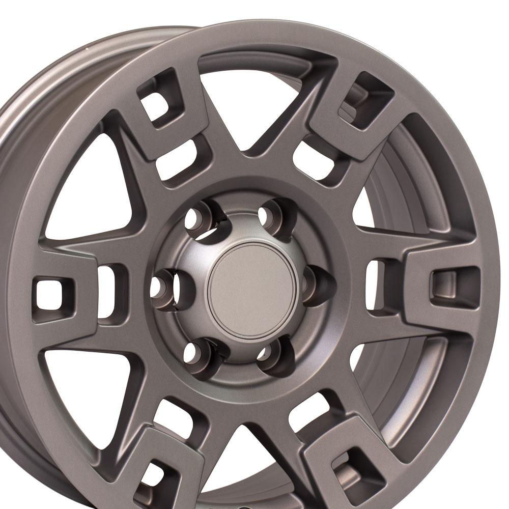 OE Wheels Replica TY16 Satin Graphite 17x7.0 +4 6x139.7mm 106.0mm - Wheelwiz