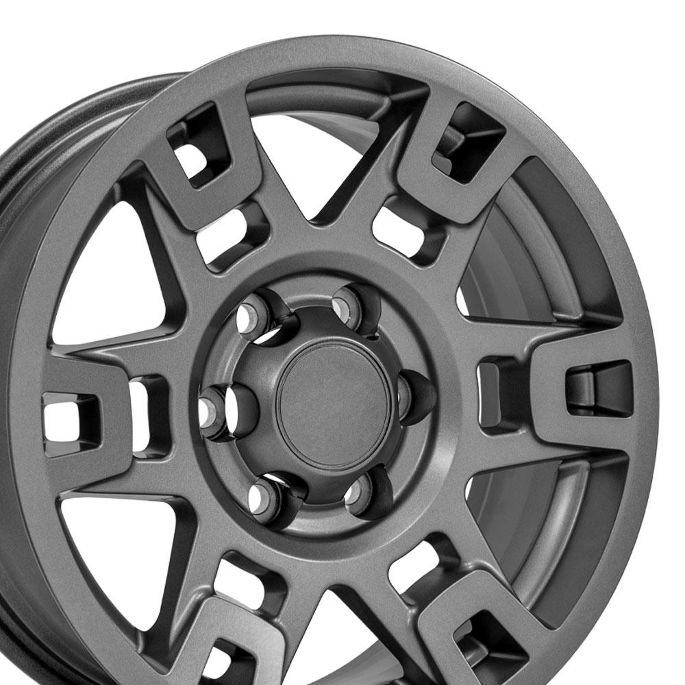 OE Wheels Replica TY16B Satin Graphite  17x7.0 +4 6x139.7mm 106.1mm - Wheelwiz